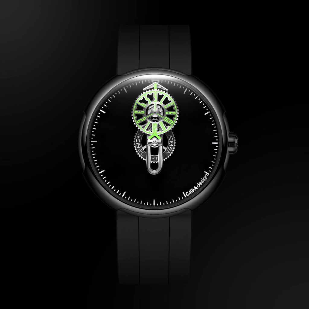 Ciga Design Automatic Wandering Hour Time Cipher Carbon
