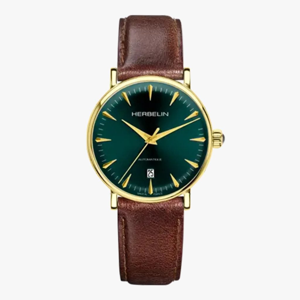 Herbelin Inspiration - Automatic - Green & Brown Leather