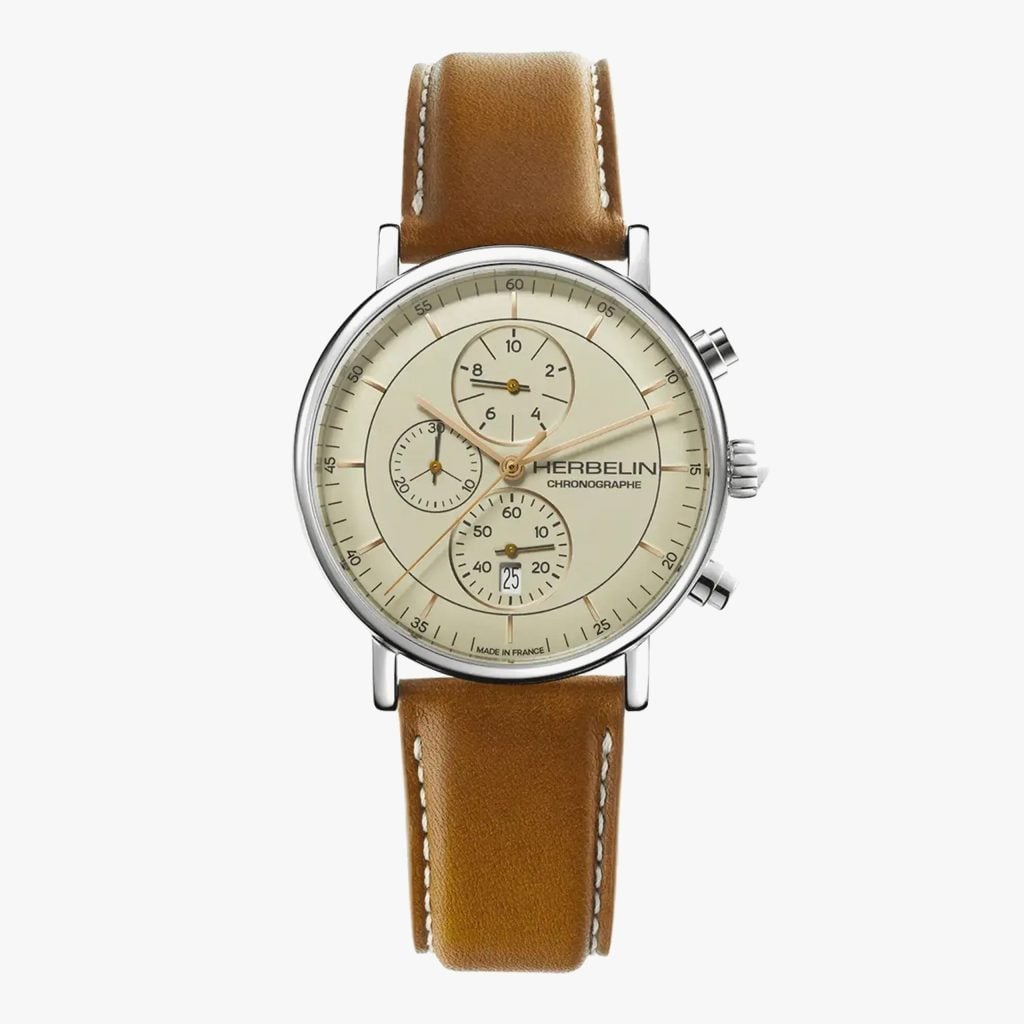 Herbelin Inspiration - Chronographe - Acier & Cuir