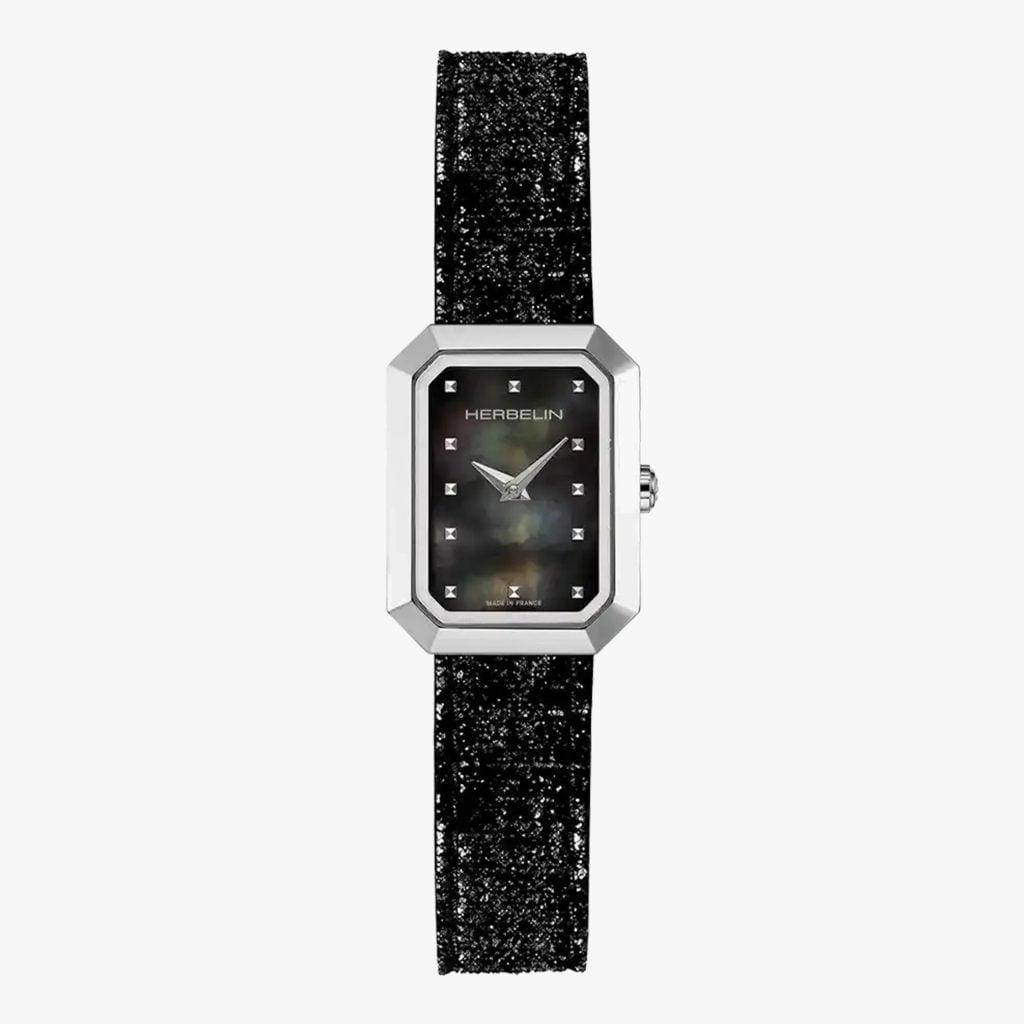 Herbelin Octogône - Quartz - Noir & Cuir