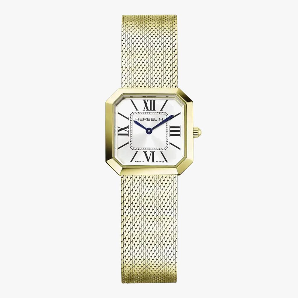 Herbelin Octogône - Quartz - PVD Or Jaune & Index