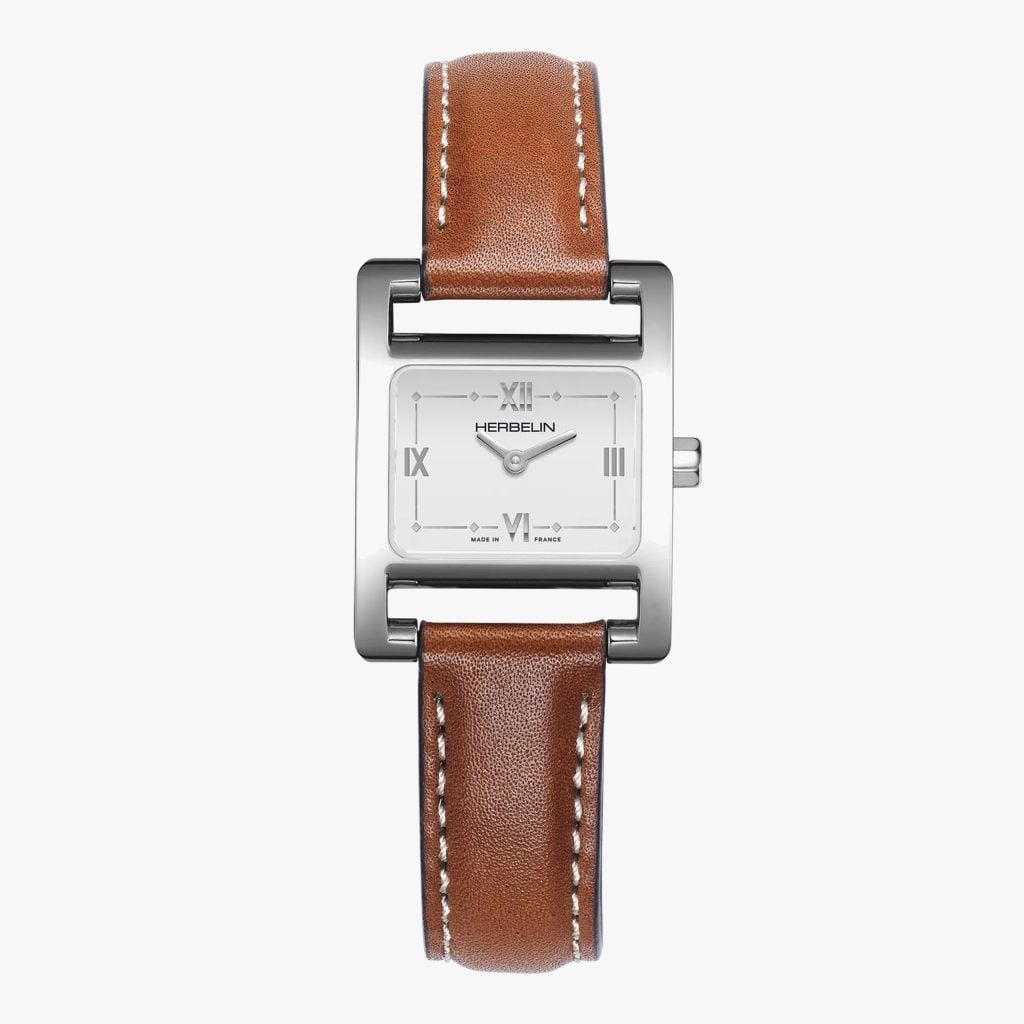 Herbelin Ve Avenue - Quartz - Steel And Camel Leather