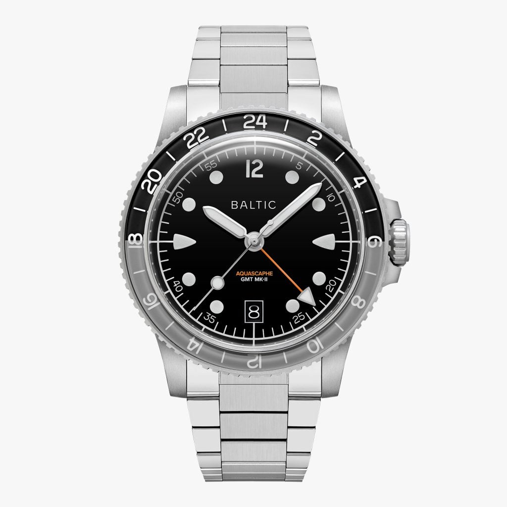 Baltic Aquascaphe GMT MK-II - Grey - Bracciale Flat Link