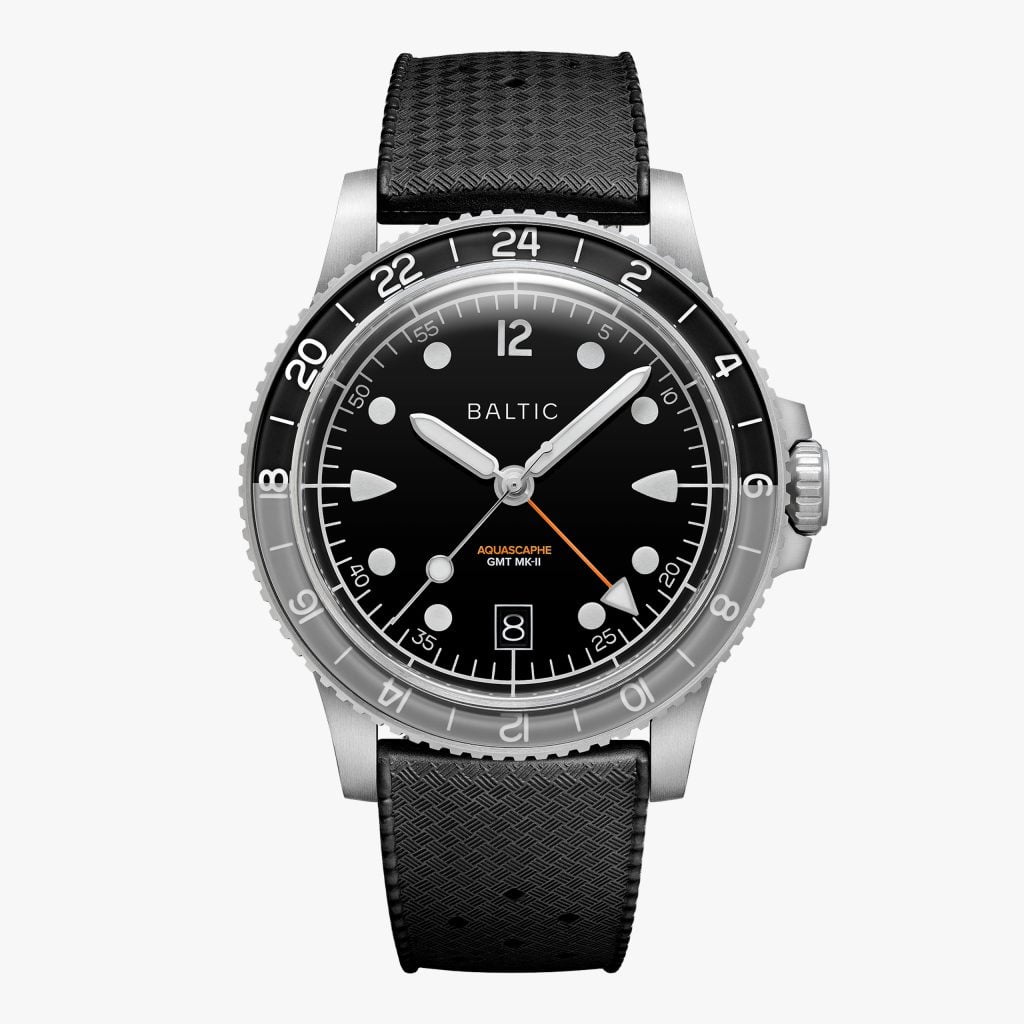 Baltic Aquascaphe GMT MK-II - Grey - Caucciù Nero