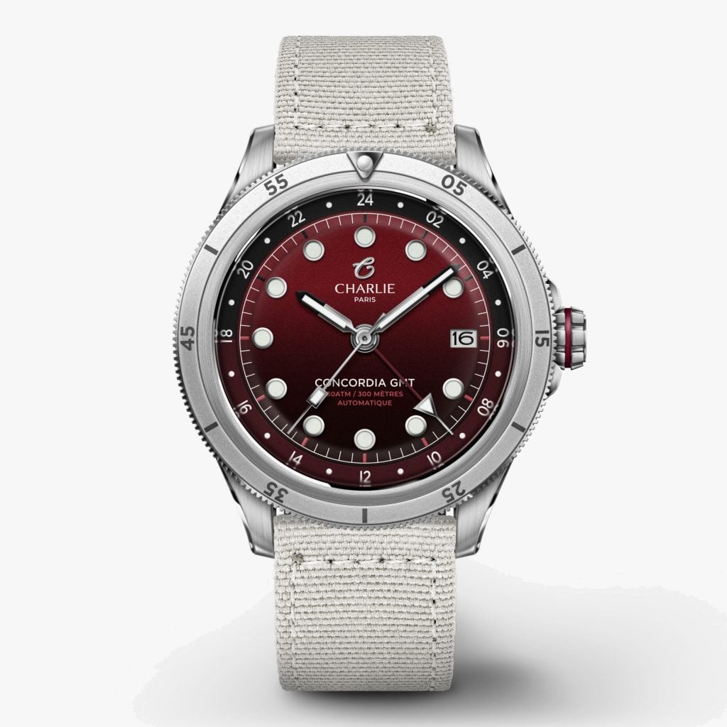 Charlie Paris Concordia - GMT - Bordeaux - White nylon
