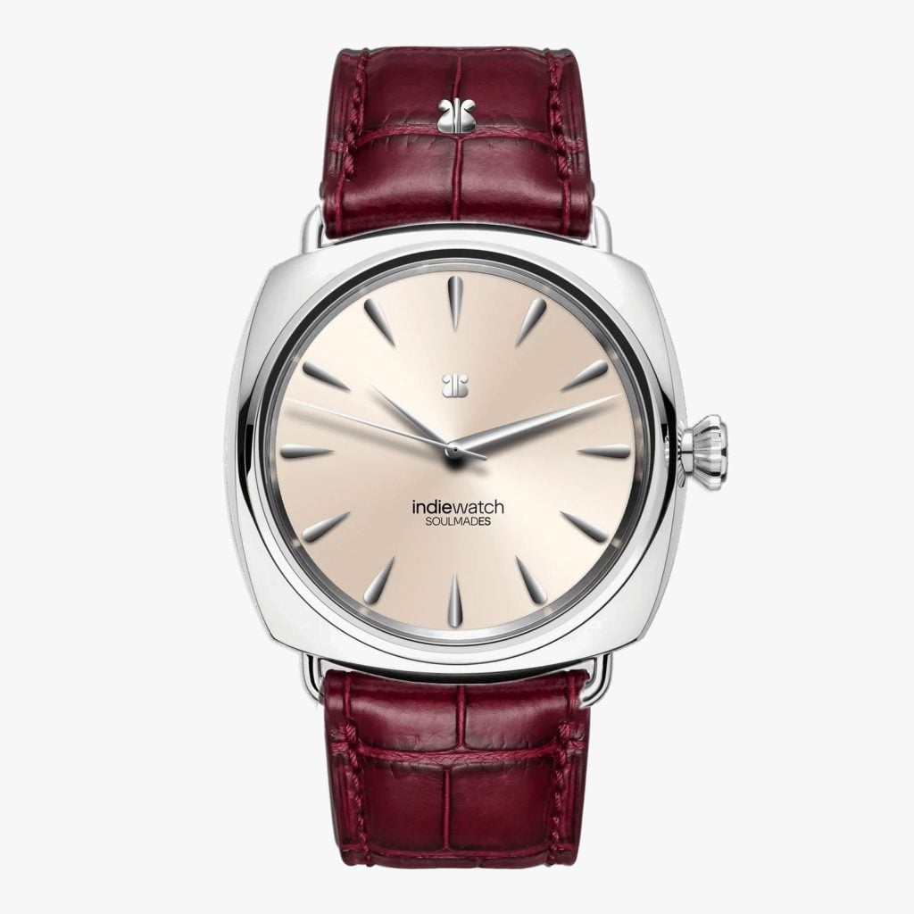 Indie Watch Delphos Serie 193 Marfil - Alligator Granate
