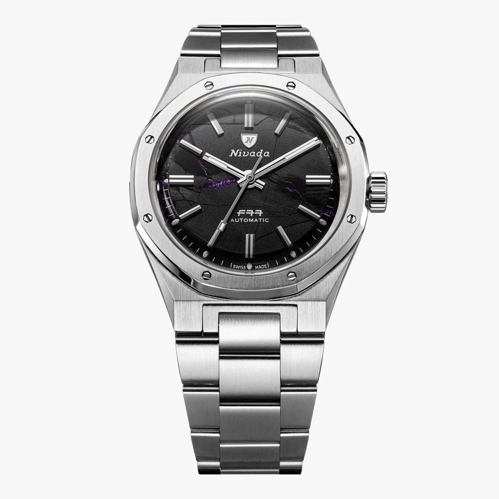 Nivada F77 Mkii Shungite Black - 100 Years - 38mm - Bracelet