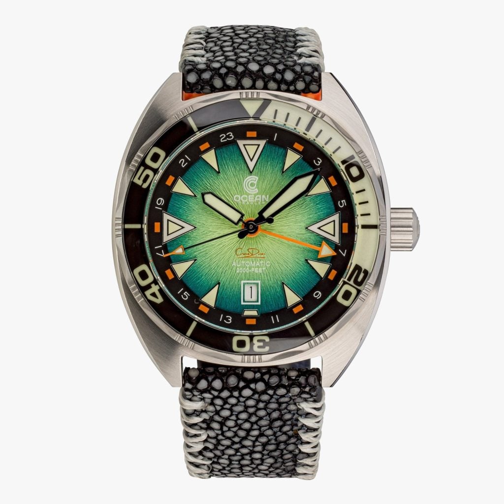 Ocean Crawler Core Diver GMT V2 - Black/Green