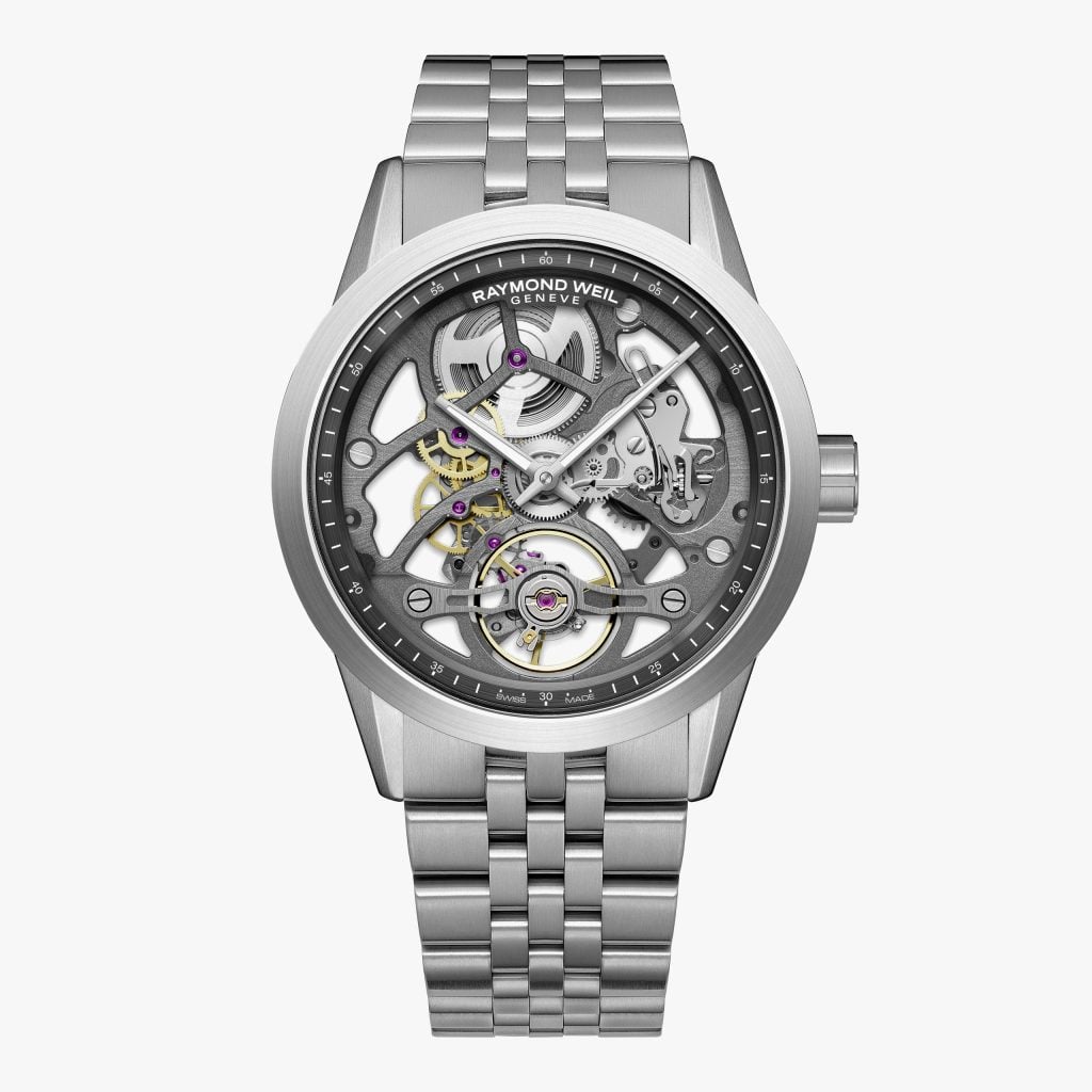Raymond Weil Freelancer Calibre RW1212 Men's Anthracite Skeleton Automatic Steel Watch