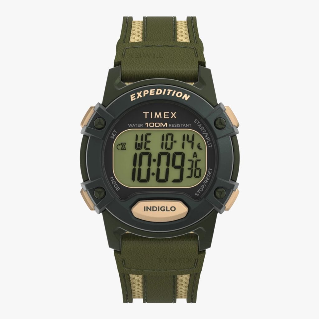 Timex Expedition CAT5 40mm Leather and Fabric Strap Watch