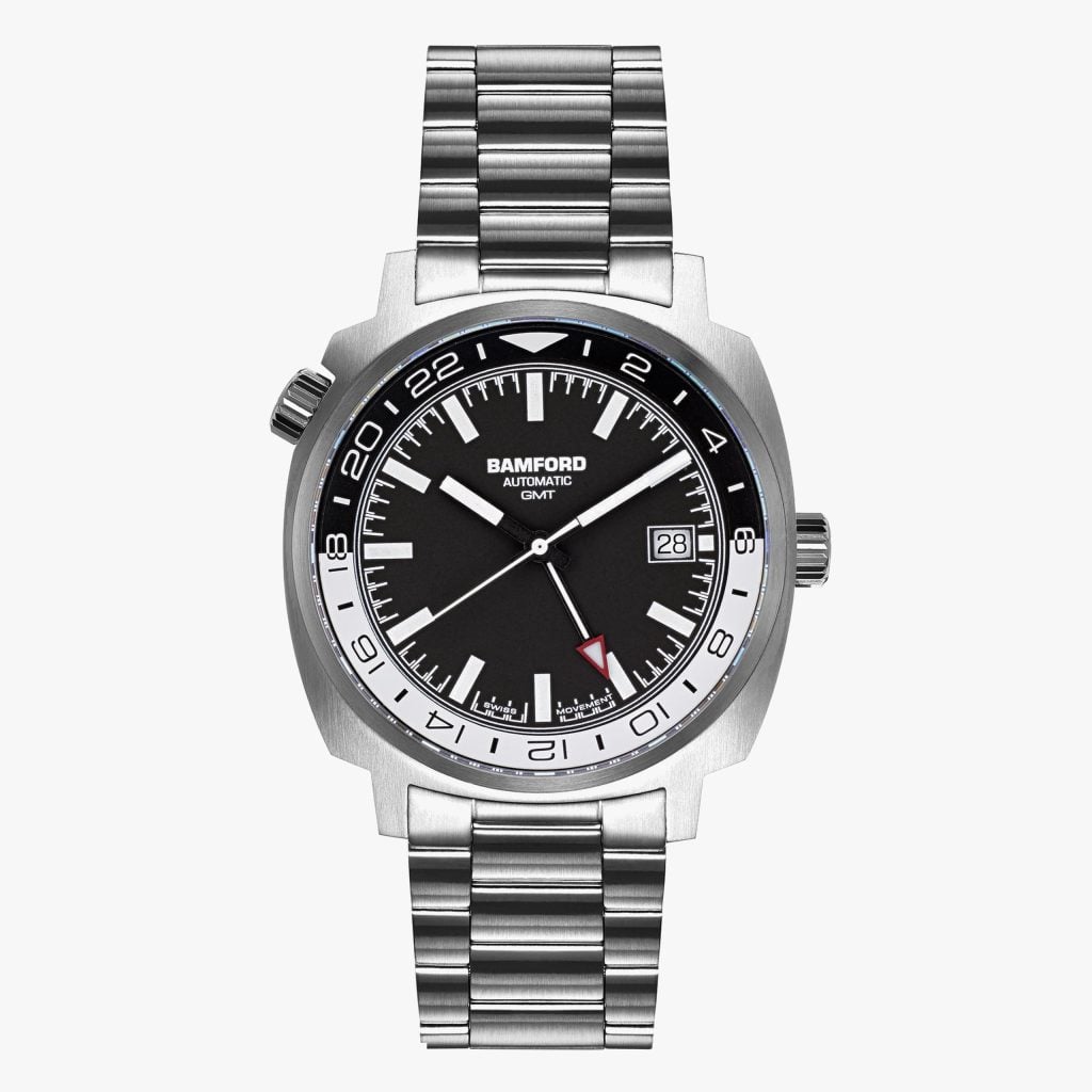 Bamford London GMT Steel - Black/White – Steel Bracelet