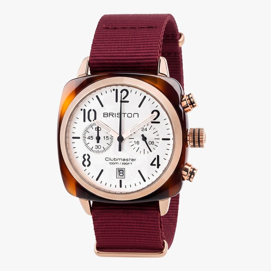 Briston Clubmaster Classic - Chrono - Gold - Bianco