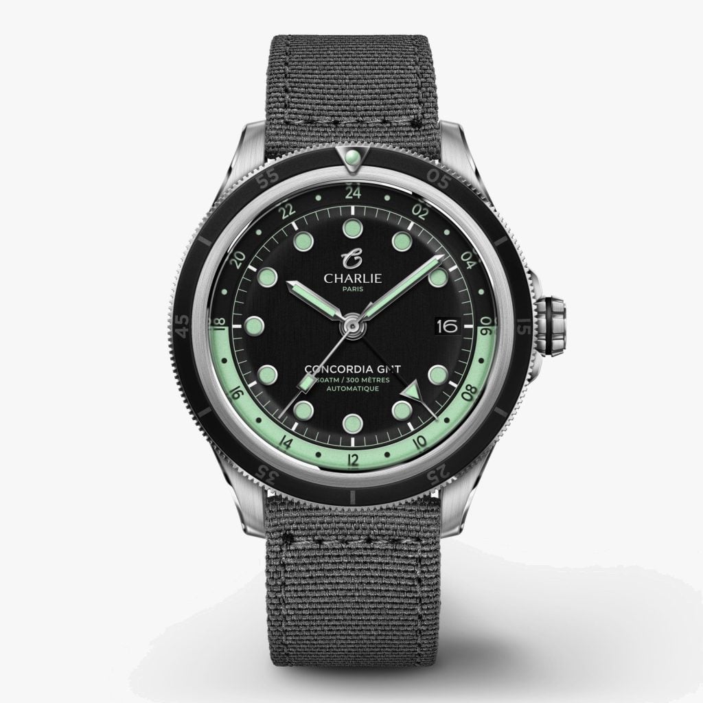 Charlie Paris Concordia - GMT - Black - Gray nylon