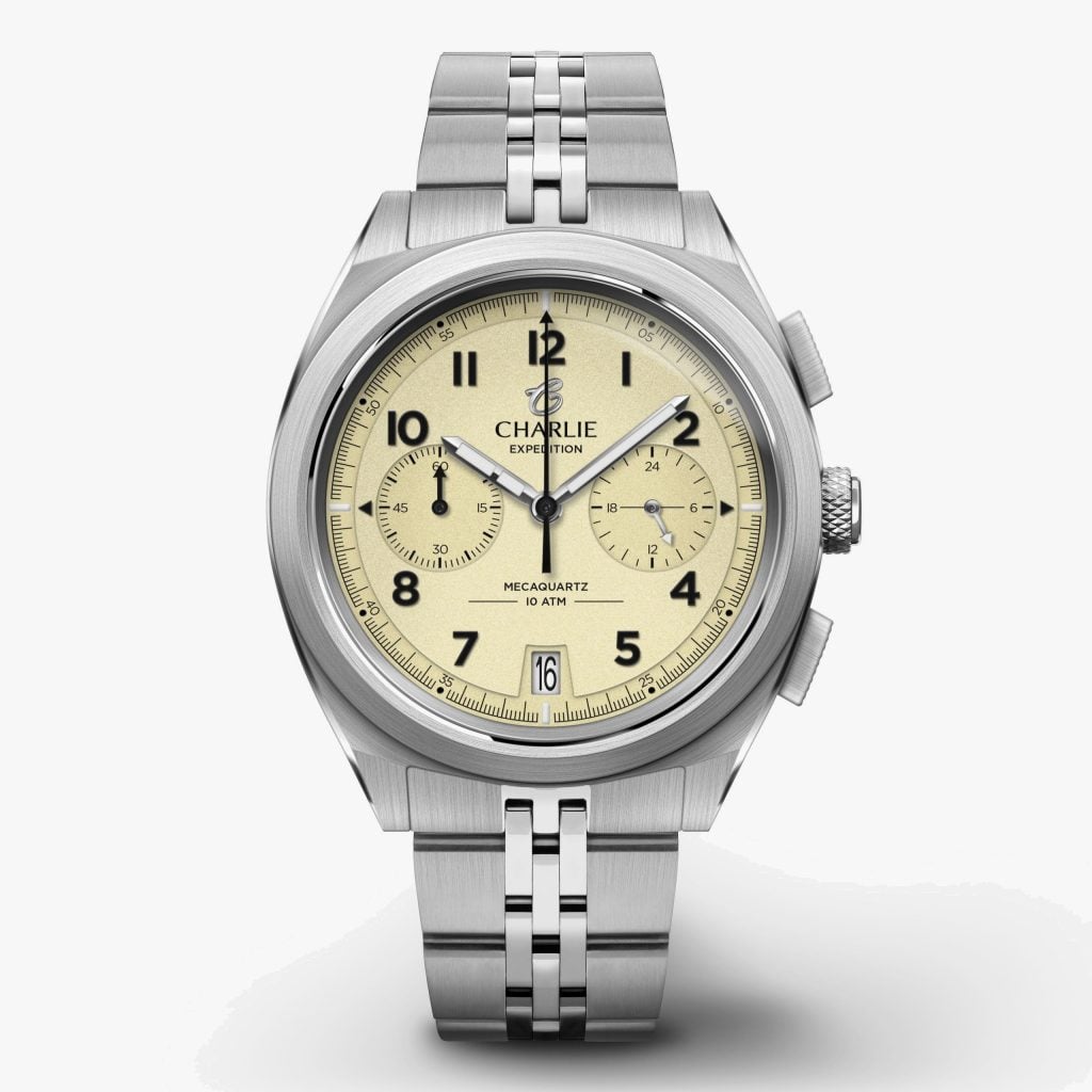 Charlie Paris GR - Chronograph - Beige - Steel 5 links