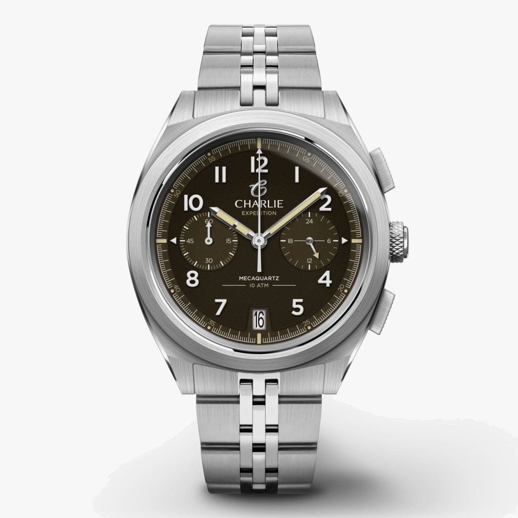 Charlie Paris GR - Chronograph - Brown - Steel 5 links
