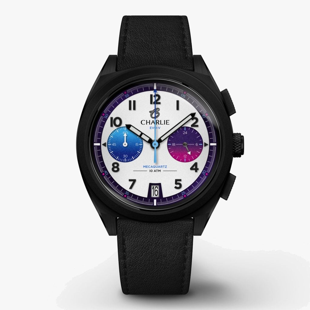 Charlie Paris Grx - Chronograph - Evo-v - Black leather