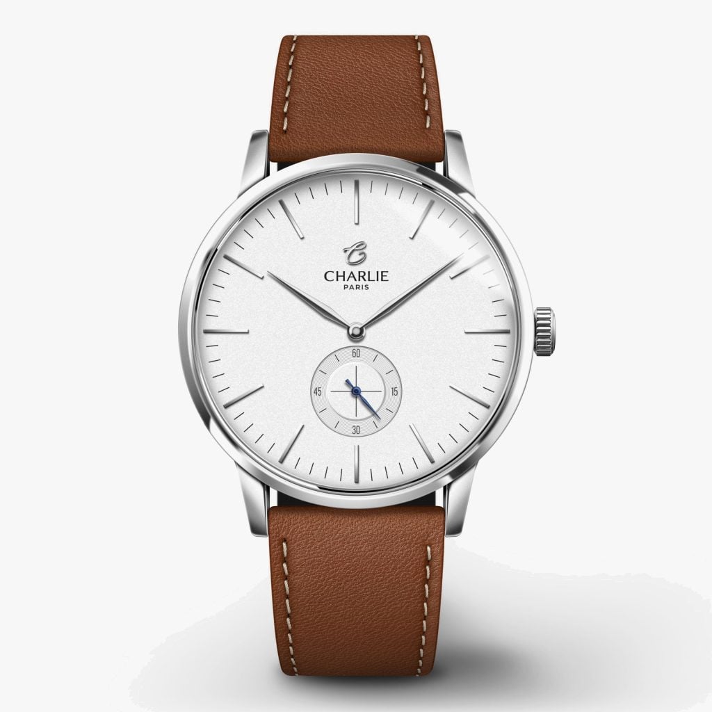 Charlie Paris Horizon - White - Brown leather