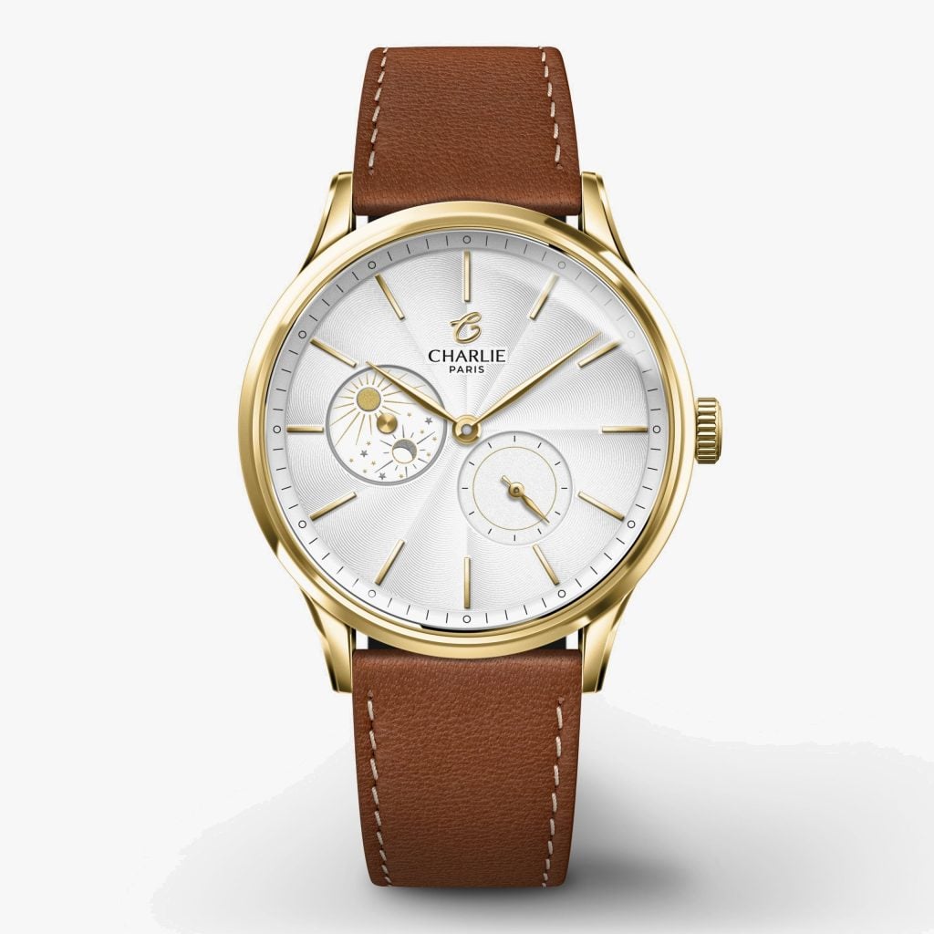 Charlie Paris Initial 36 - Day/Night - Golden - Brown leather