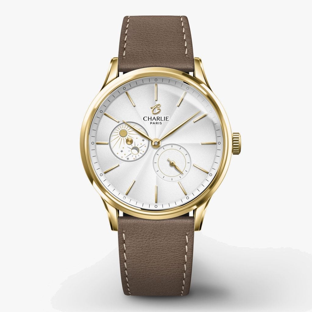 Charlie Paris Initial 36 - Day/Night - Golden - Taupe leather