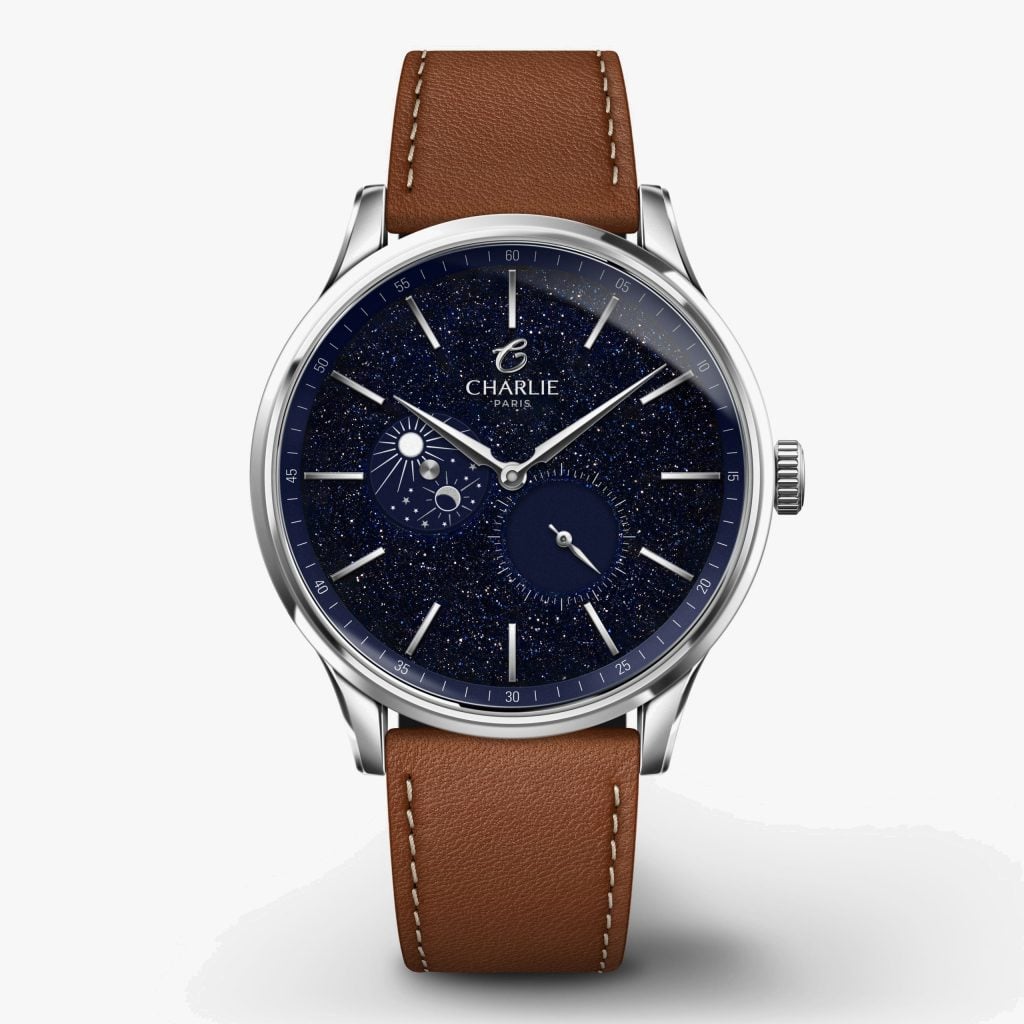 Charlie Paris Initial - Day/Night - Aventurine - Brown leather