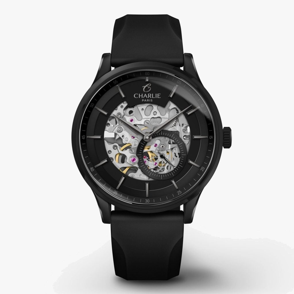 Charlie Paris Initial - Skeleton - Phantom - Black rubber