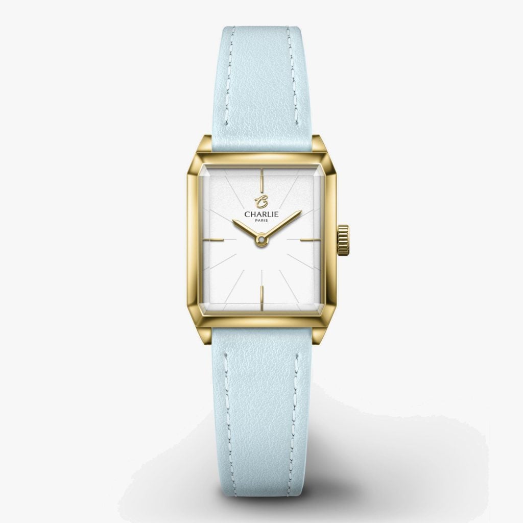 Charlie Paris Monceau - Golden - Azure blue leather