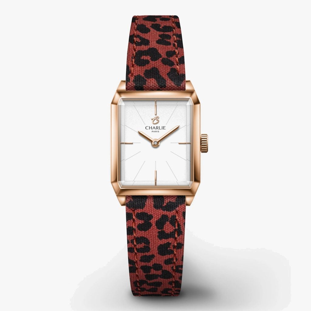 Charlie Paris Monceau - Rose gold - Leopardo fabric