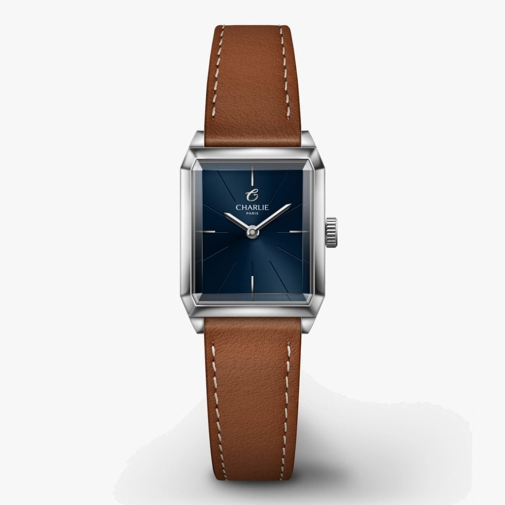 Charlie Paris Monceau - Steel & Blue - Brown leather