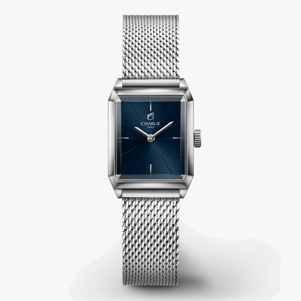 Charlie Paris Monceau - Steel & Blue - Milanese mesh