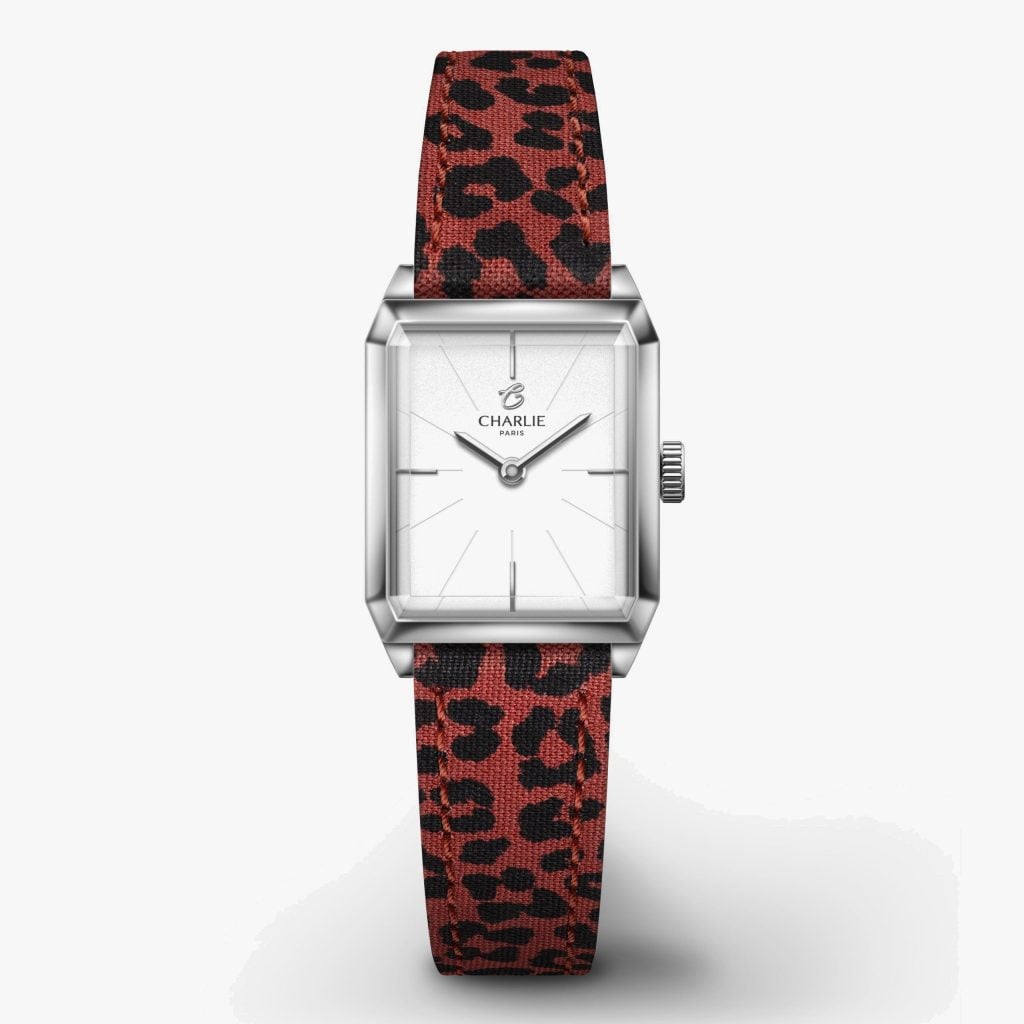 Charlie Paris Monceau - Steel - Leopardo fabric