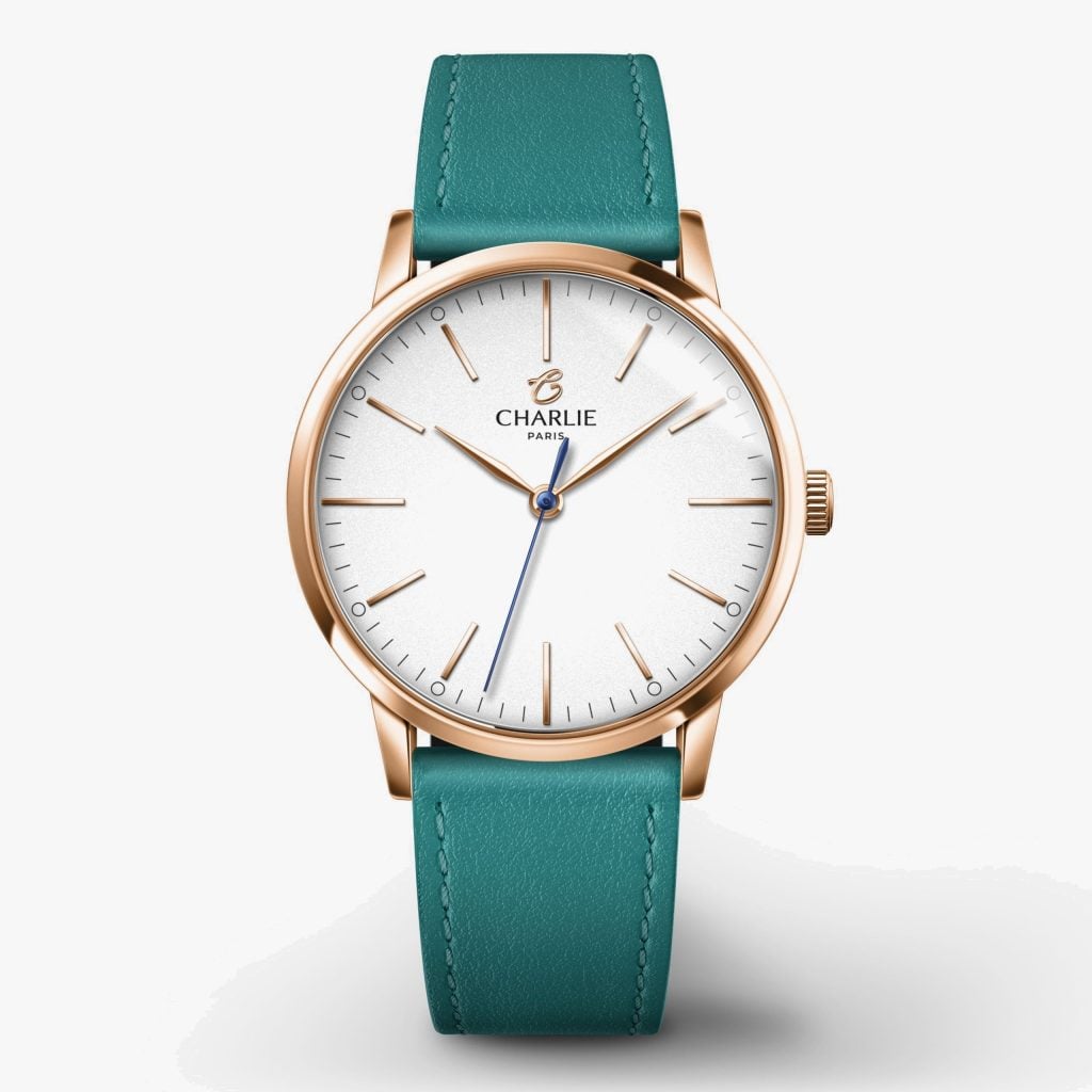 Charlie Paris Sully 35 - Rose gold - Peacock leather