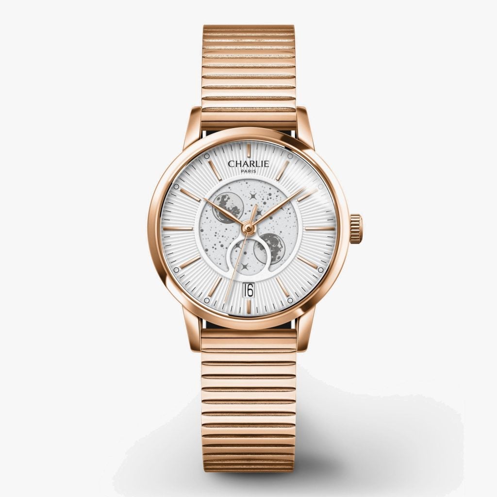 Charlie Paris Sully - Moon Phase - Rose gold - Baguette knit