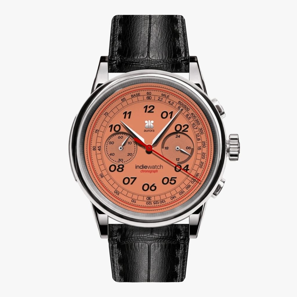 Indie Watch Aurora Serie 421 Coral - Alligator Aurora Nera