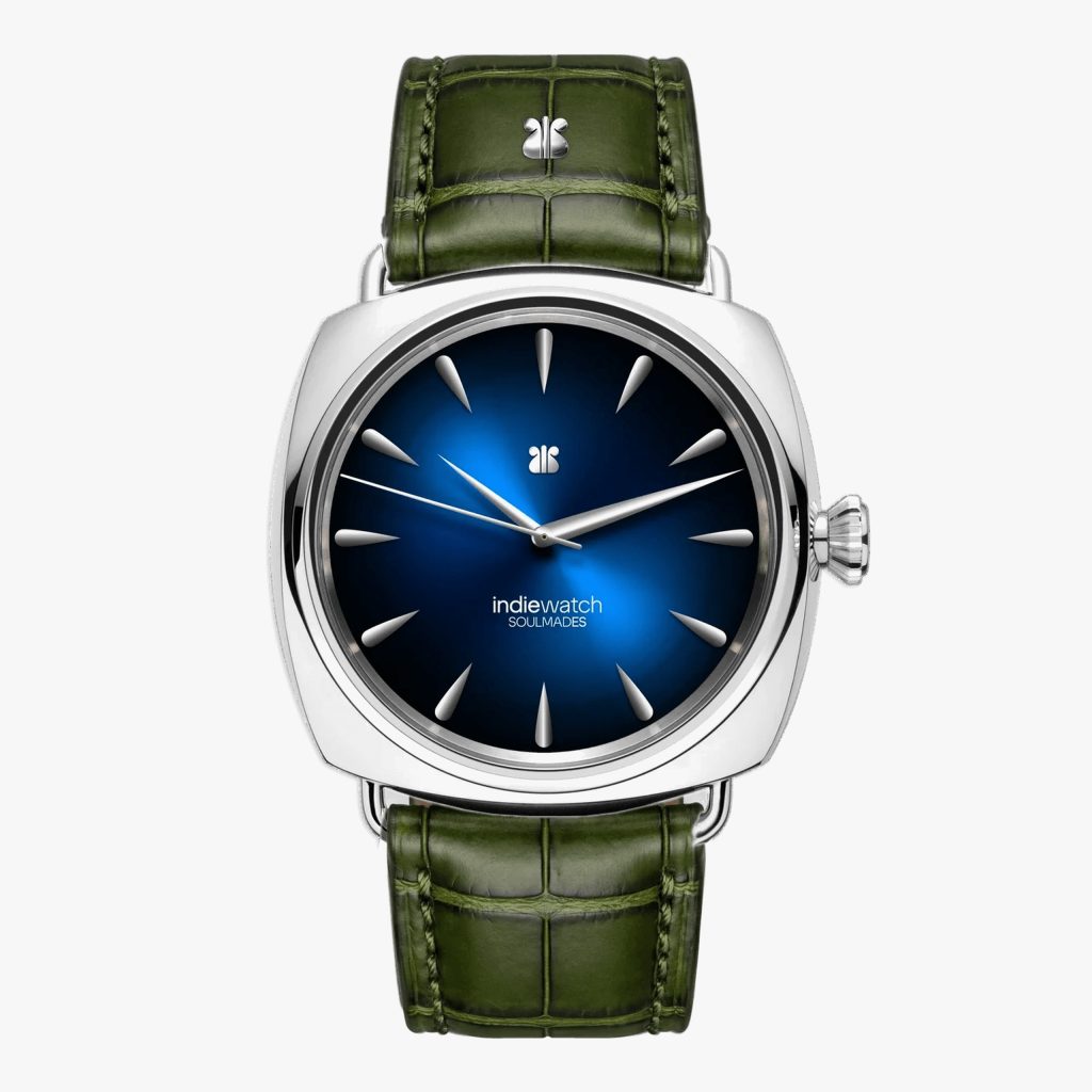 Indie Watch Delphos Serie 193 Ultramar - Alligator Vert