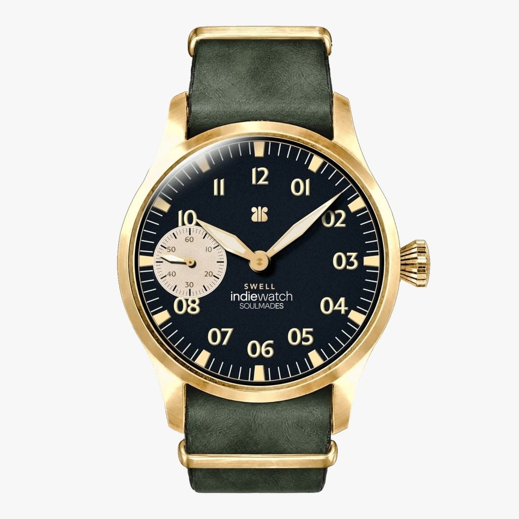 Indie Watch Swell 131 Cuatro Vientos - NATO Pelle Verde