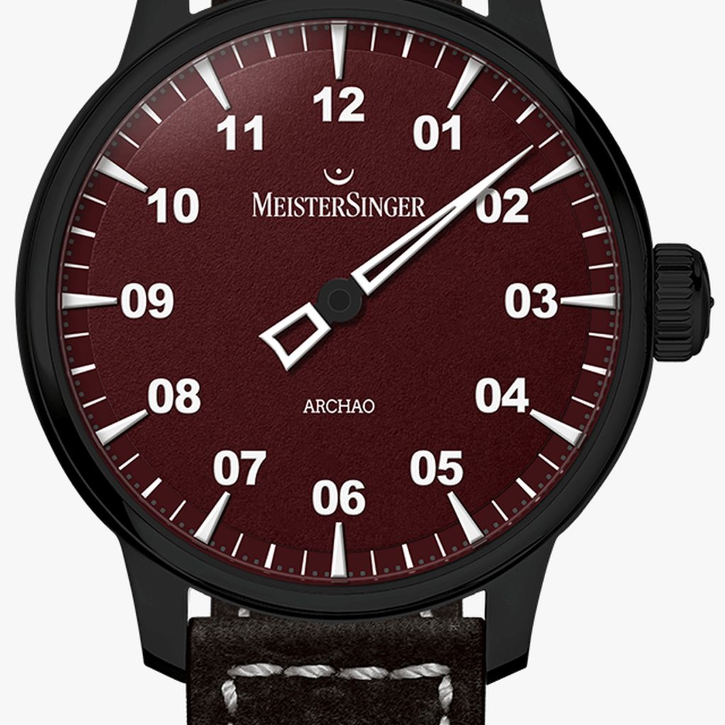 MeisterSinger Archao DLC, Red – Piel de silla gruesa, negro