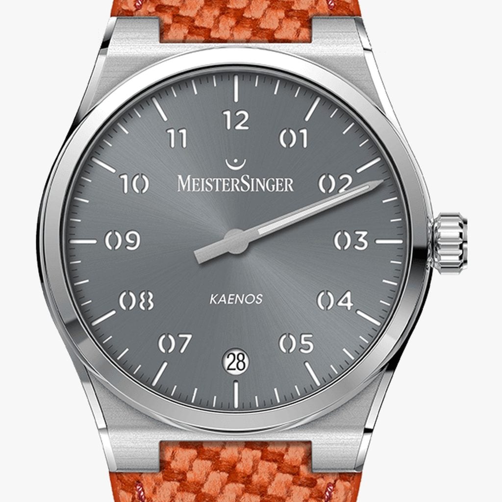MeisterSinger Kaenos Sunburst Grey – Textil de tejido estructurado para Kaenos, coral
