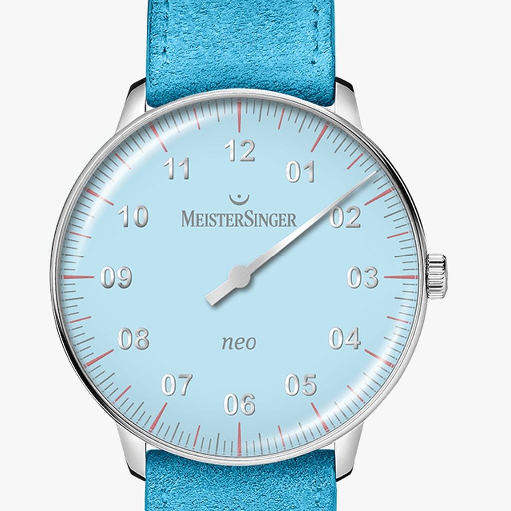 MeisterSinger Neo Special Light Blue – Suede, sky blue