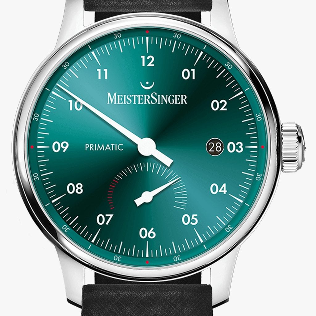 MeisterSinger Primatic Petrol – Piel de silla vintage, negro